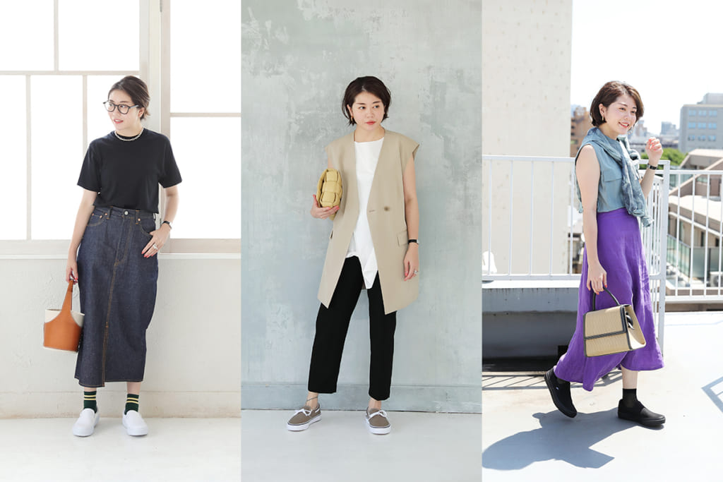 スリッポンは履き方次第で印象自由自在 スタイリスト 坂野陽子が教える履きこなし術 ママ世代コーデ特集