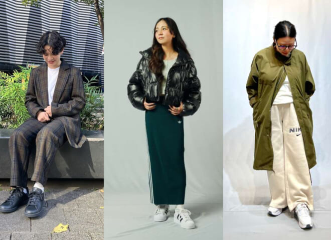 【レディース】コートやジャケットに合わせる「スニーカー」コーデ特集